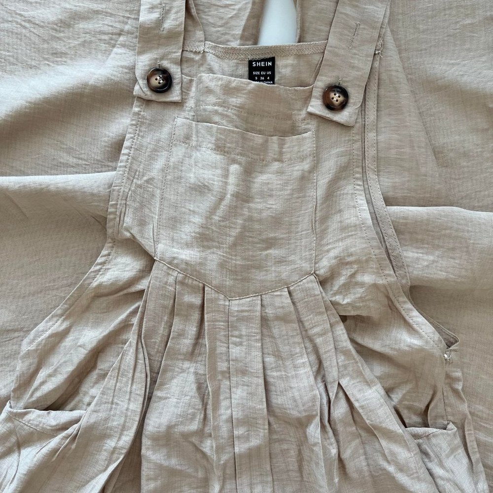 SHEIN Polyester Wide Leg Overalls